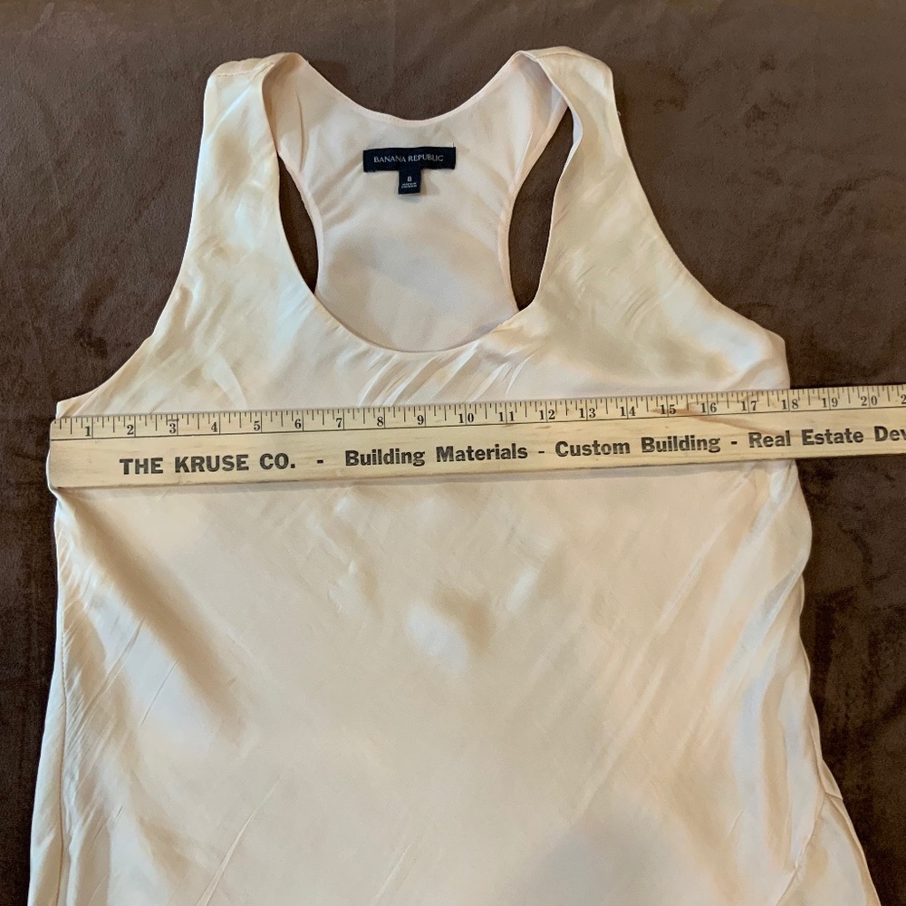 Banana Republic Butter Yellow 8 Maxi Racerback Dress Classic Timeless Scandi - Picture 7 of 12